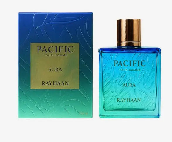 Rayhaan Pacific Aura Eau de Parfum for Men 100ml – Fresh, Aquatic & Long-Lasting ScentSham Perfume Store