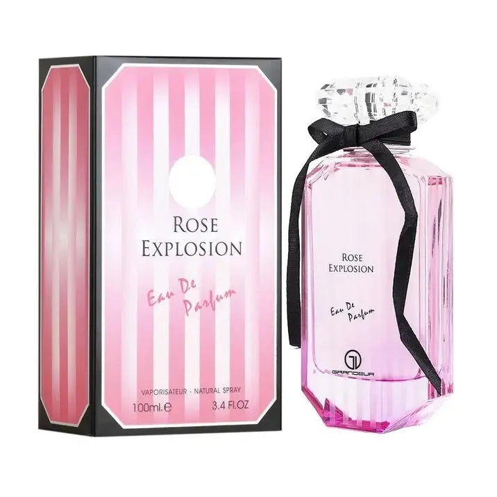 Rose Explosion EDP 100ml Grandeur Beauty Woman Fragrance Perfume For Her Pink SwimSham Perfume Store