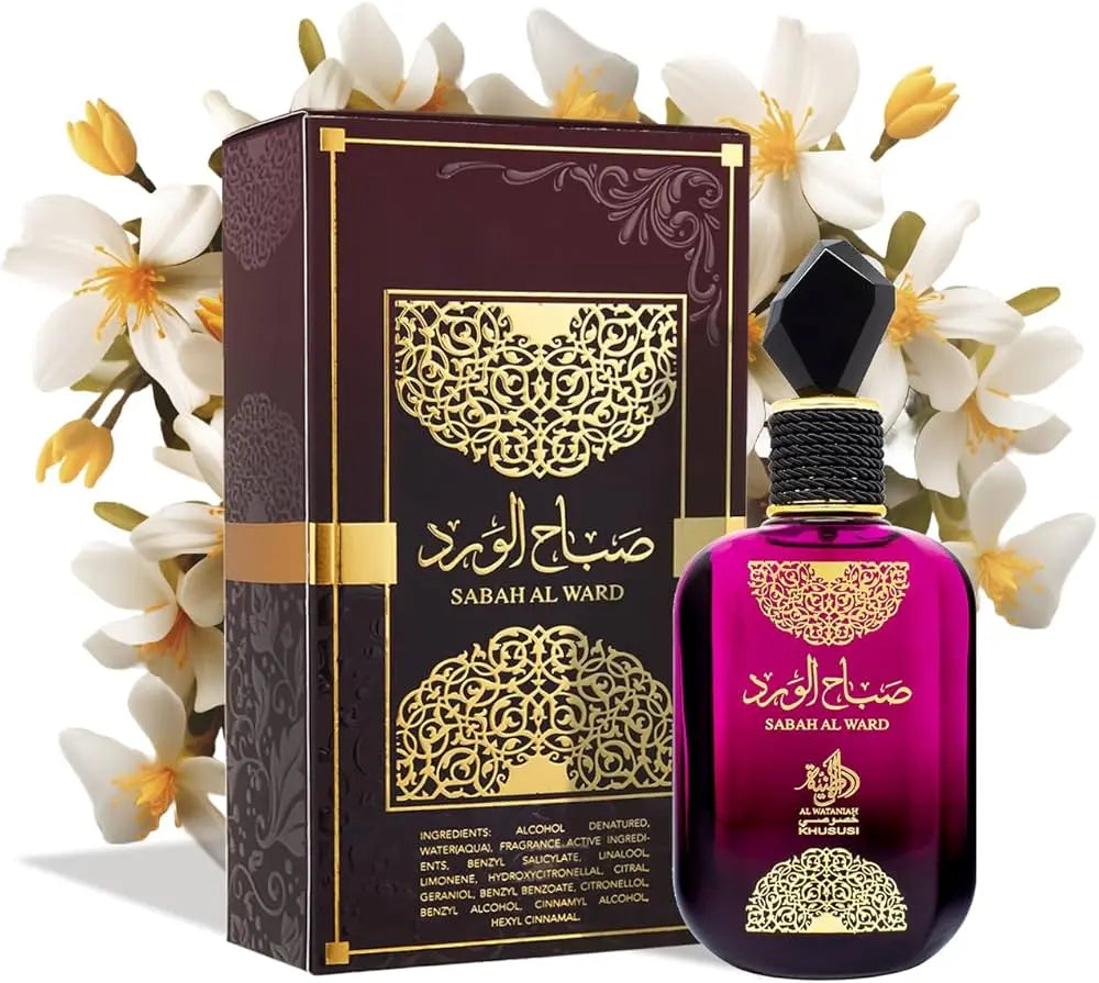 Sabah Al Ward Al Wataniah Floral Her 100 ml Fragrance Women Jasmine Scent Arabian Deep Women Al Wardi Women Wataniah-Sabah Al Ward 100ml - Sham Perfume Store Perfume