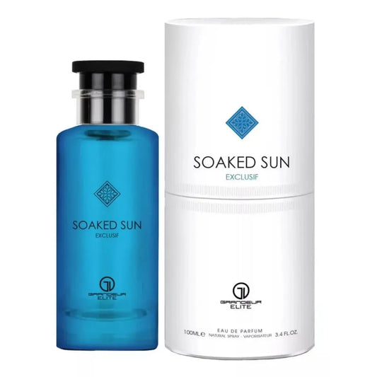 Soaked Sun Exclusif Eau De Parfum 100ml Grandeur Elite Al Wataniah for Her Afternoon Arab Swim for him-Soaked Sun 100ml - Sham Perfume Store Perfume