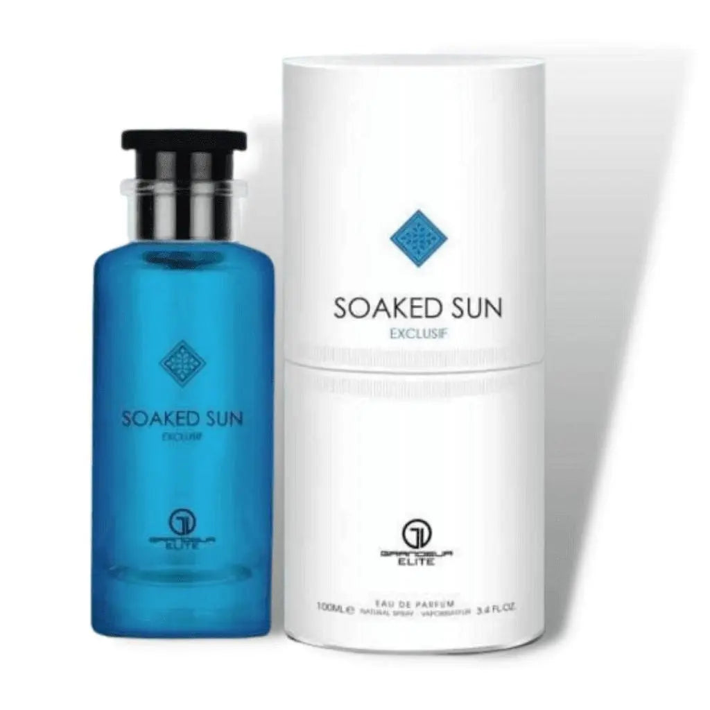 Soaked Sun Exclusif Eau De Parfum 100ml Grandeur Elite Al Wataniah for Her Afternoon Arab Swim for him-Soaked Sun 100ml - Sham Perfume Store Perfume