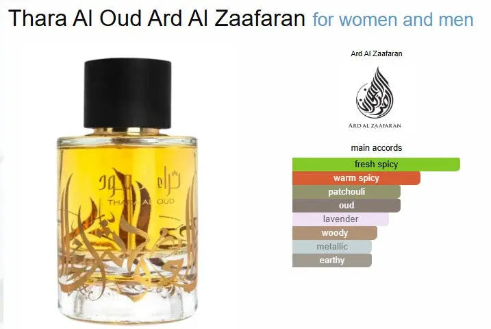 Thara Al Oud perfume sweet Oudh unisex 100ml EDP Ard Al zafraan