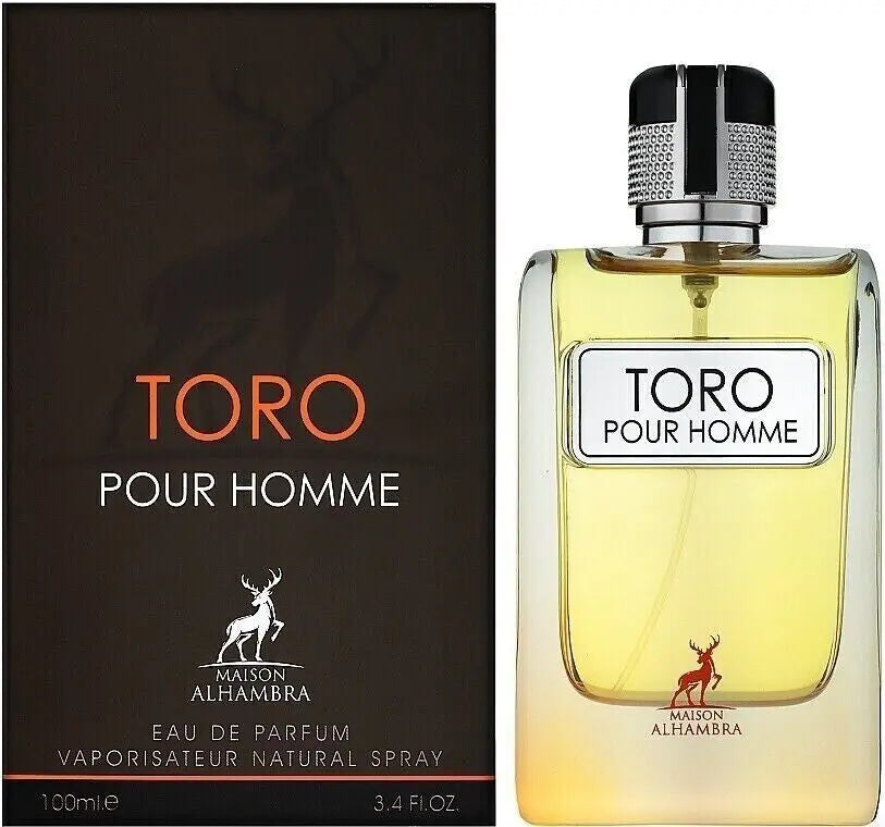 Toro Pour Homme by Maison Alhambra Eau De Parfum Spray 3.4 oz Fragrance Tere Scent For Men Product vendor Sham Perfume Store EDP Perfume