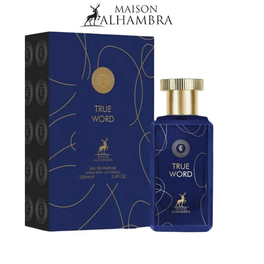 True Word Eau De Parfum Spray 100ML Him Maison Alhambra | A Warm, Spicy Blend Blue Man ex Oud-True Word - Sham Perfume Store Perfume
