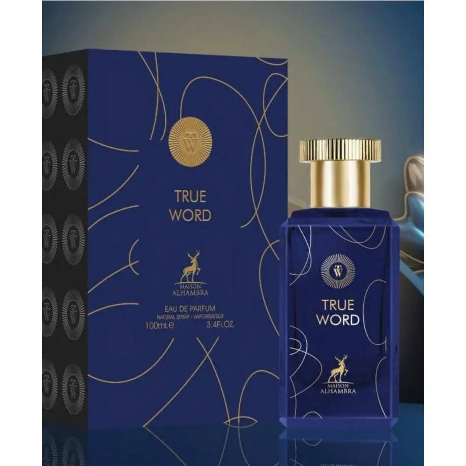 True Word Eau De Parfum Spray 100ML Him Maison Alhambra | A Warm, Spicy Blend Blue Man ex Oud-True Word - Sham Perfume Store Perfume