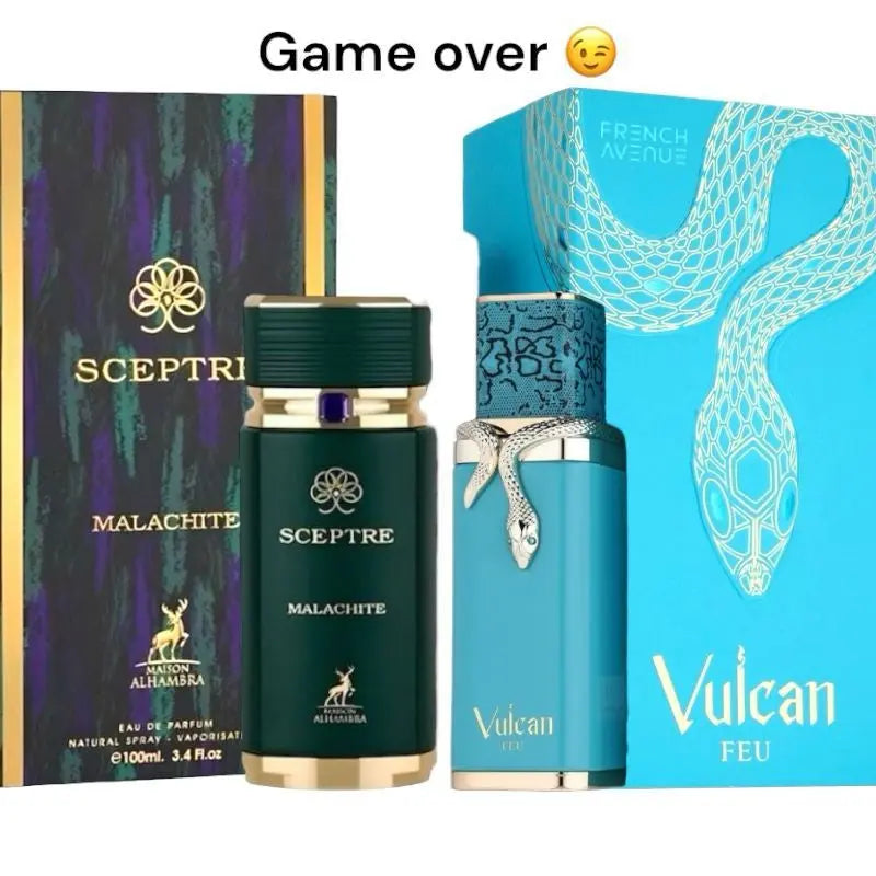 Vulcan Feu perfume French Avenue for men Malachite EDP 100ml For Him Vulcan Feu vs Sceptre Malachite Product vendor Sham Perfume Store EDP Perfume