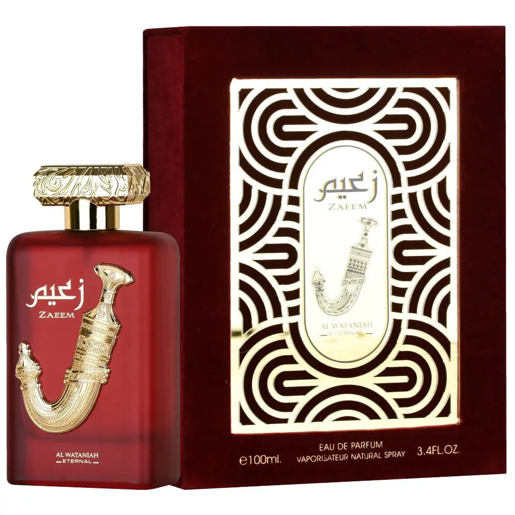 Zaeem Al Wataniah Men Zaeem Parfum 100ml Al Wataniah Velvet Desert Oud Be Man One Day Arab Man Zaeem-Zaeem 100 ml - Sham Perfume Store Perfume