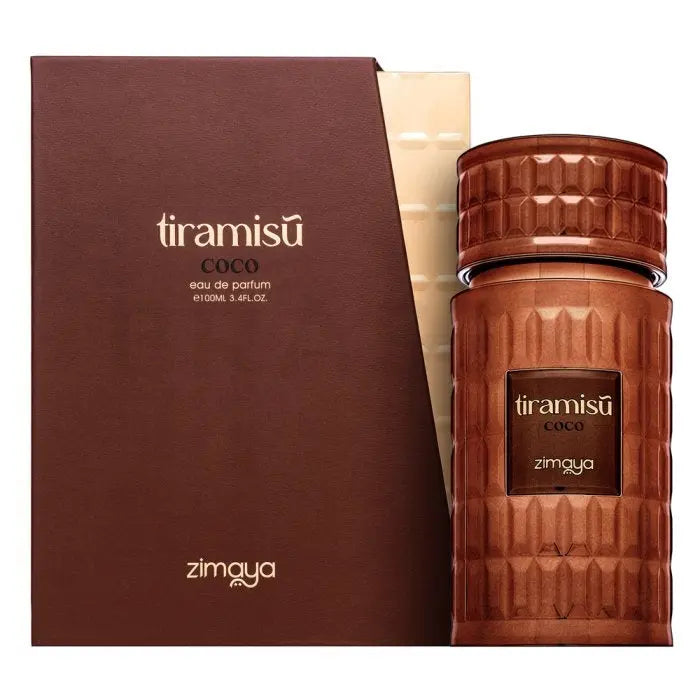 Zimaya Tiramisu Coco Eau de Parfum 100ml – Creamy - Coffee Infused Luxury FragranceSham Perfume Store